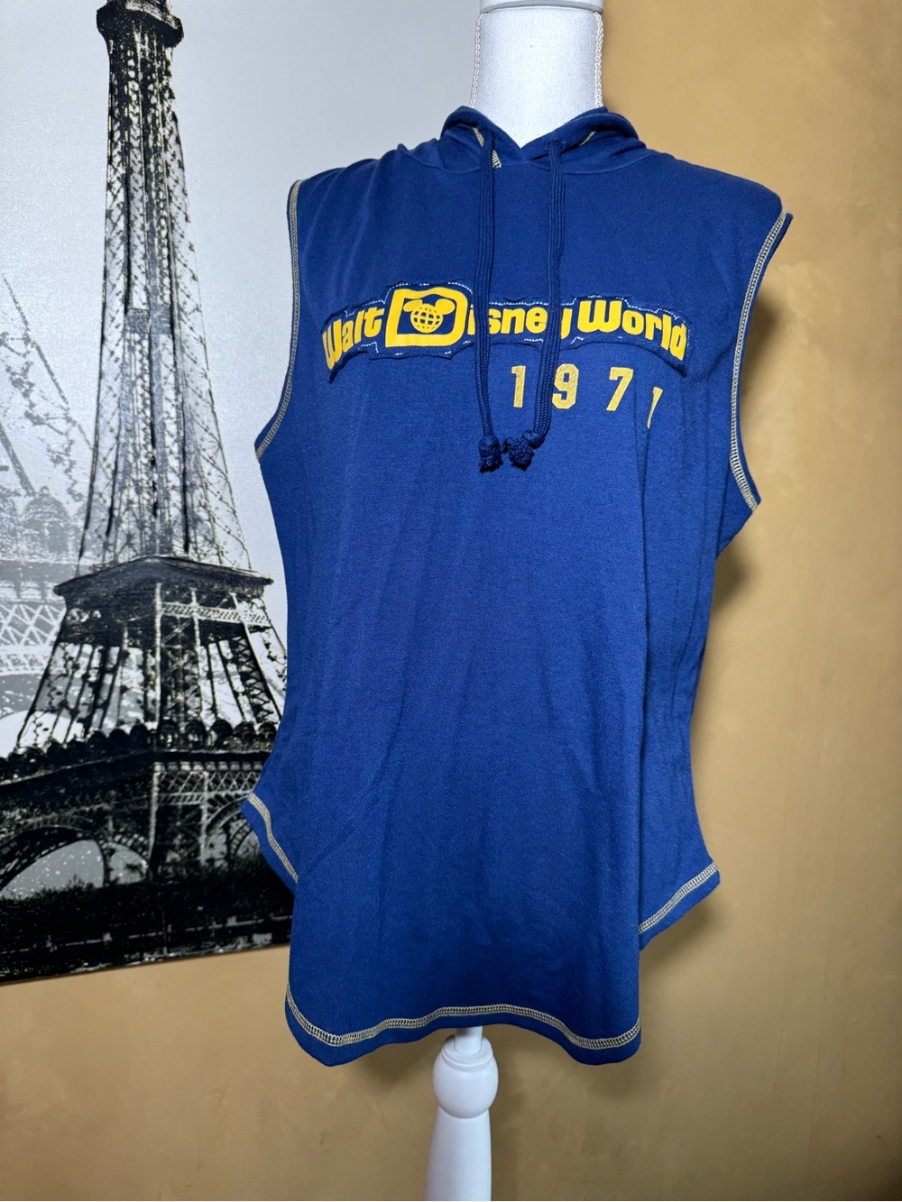 Walt Disney World est 1971 Blue Sleeveless Hoodie